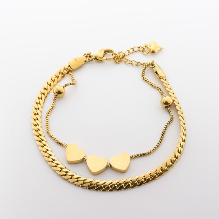 Triple Heart Armband