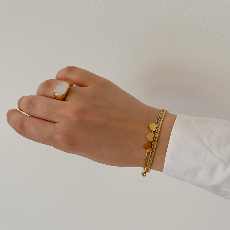 Triple Heart Bracelet