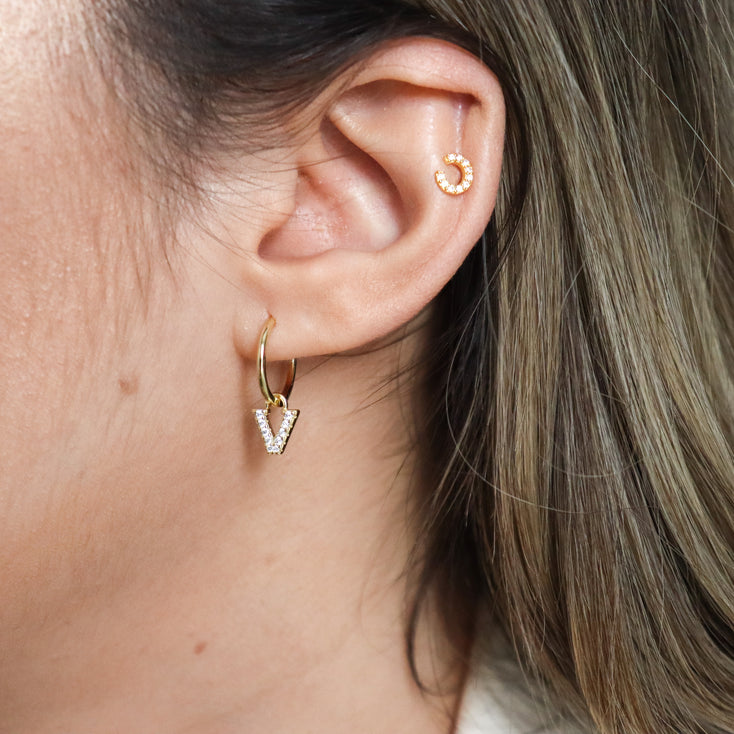 Camila Letter Earrings