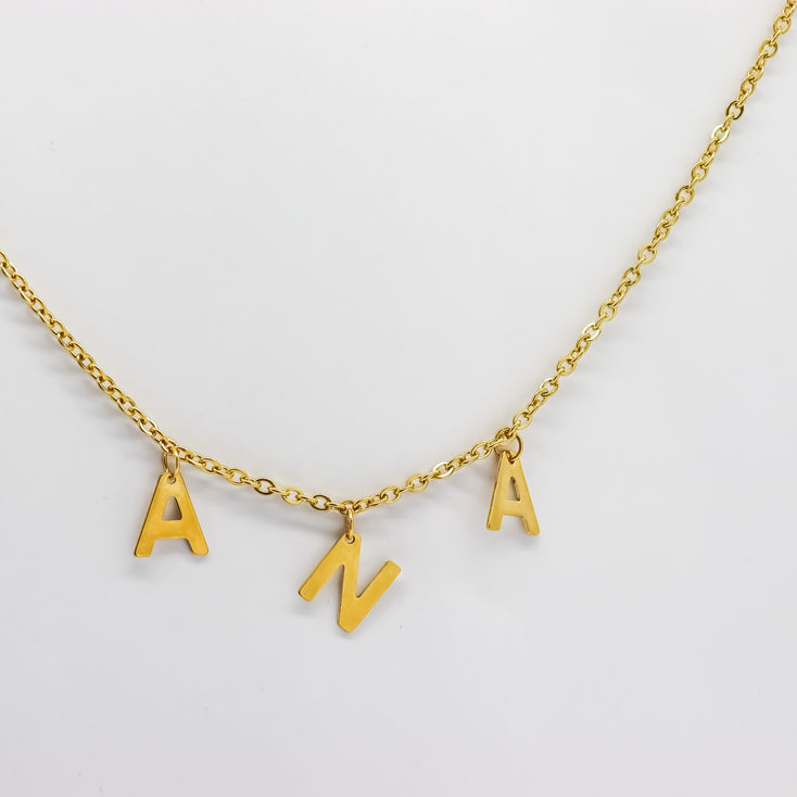 Marilyn Letters Necklace 