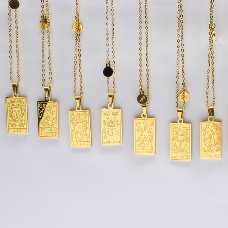 Zodiac Square Necklace