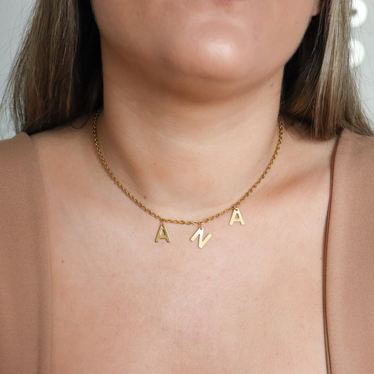 Marilyn Letters Necklace 